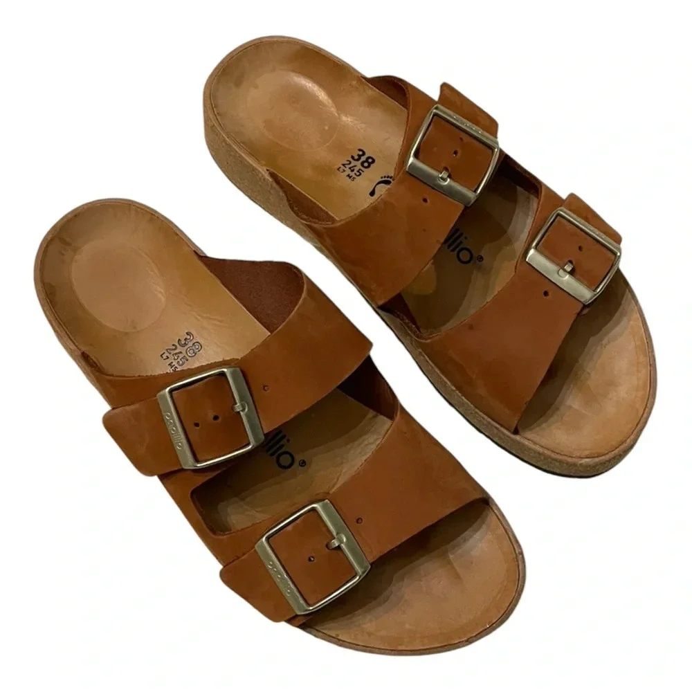 BIRKENSTOCK Gabriela Tan Pecan suede Sandal Women’s Size 7 - Picture 2 of 8